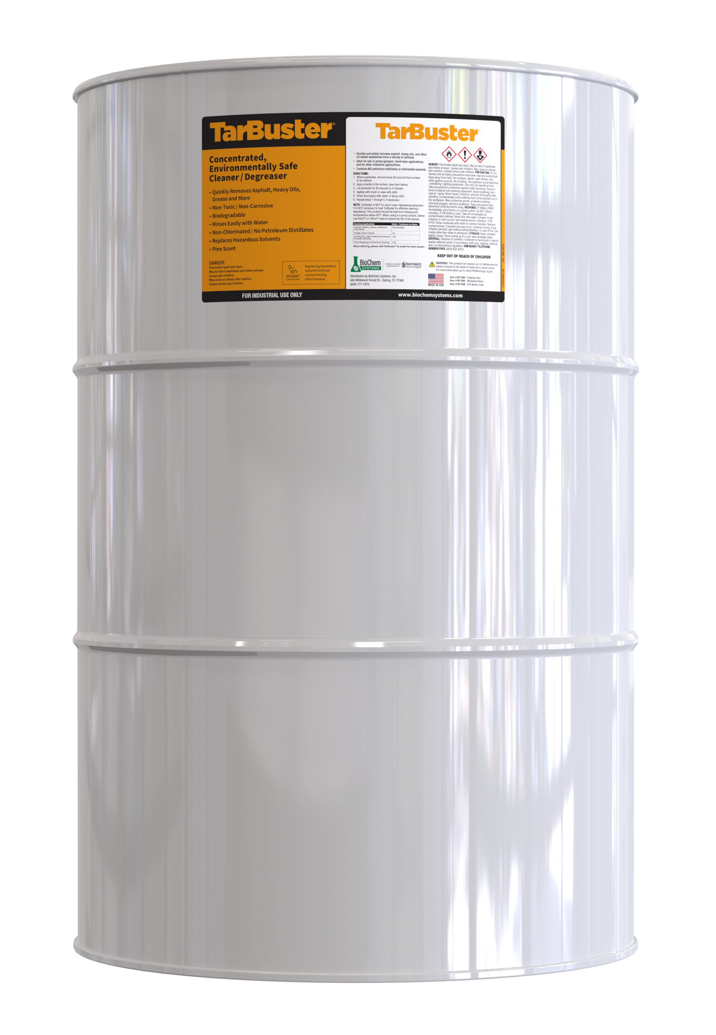 TarBuster cleaner & degreaser - 55gal. Drum