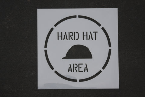 Stencil - IND HARD HAT AREA