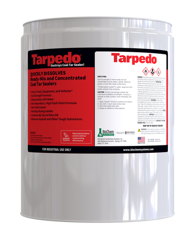 Tarpedo coal tar cleaner - 5gal. Pail