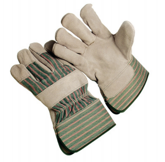 Glove - Stripe Fabric Back, 2.5 Rubberized Cuff, Lined Palm - Work Glove â€¹Â¯Â¨