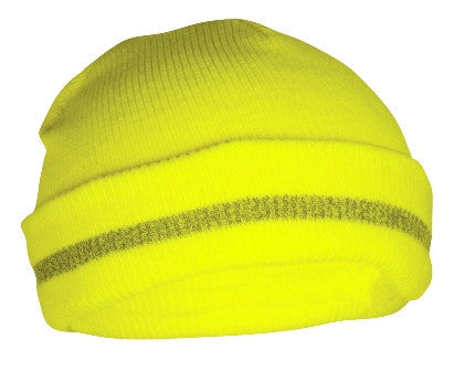 Cap - Knit Ski Cap LIME w/ Ref