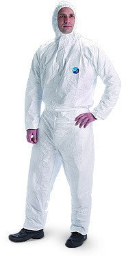 Coveralls - Tyvek Protective with Hood and Boots - 4XL