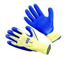 Glove - Blue Rubber Palm Coated - LARGE