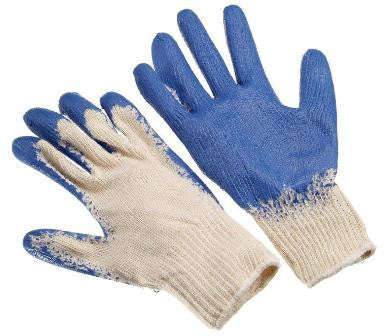 Glove - Palm Coated Rubber Knit Glove Blue (economy) - X Large