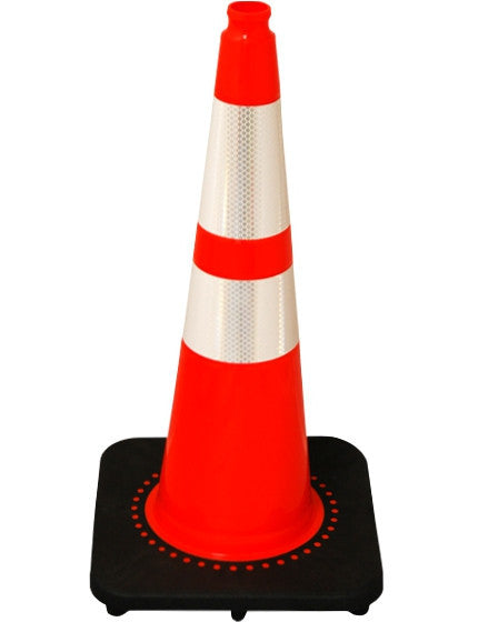 28" Orange Cone/Black Base/5.5 lbs