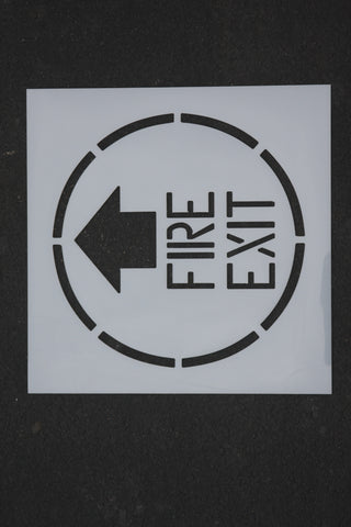 Stencil - IND FIRE EXIT
