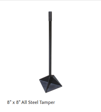 Tamp - 8 x 8 All Steel Tamper